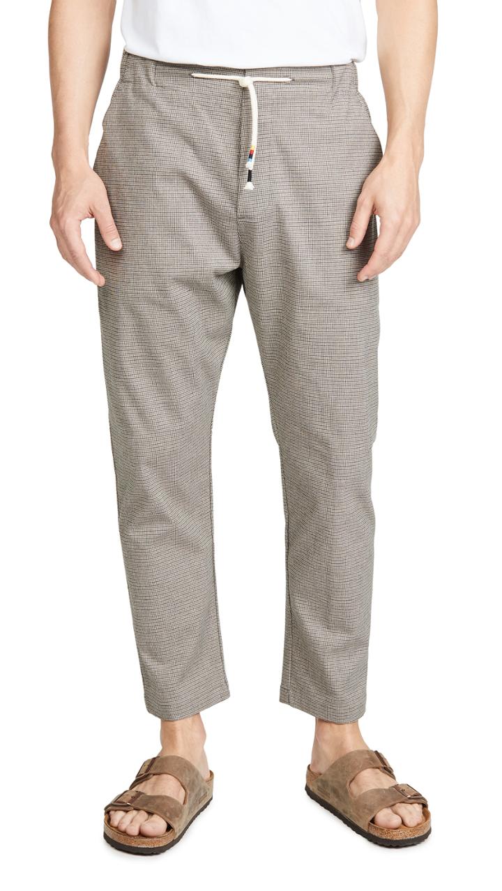 The Silted Company Micro Plaid Coffin Trousers