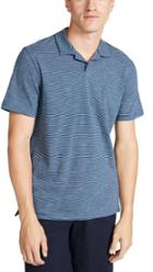 Vince Short Sleeve Striped Polo Shirt