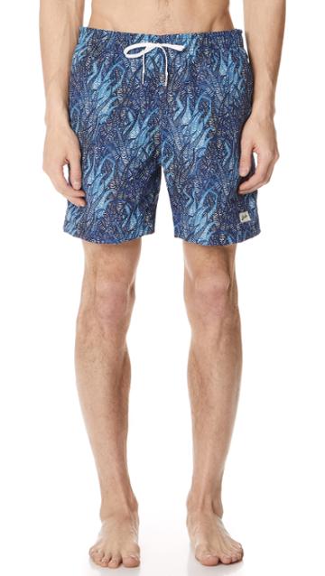 Bather Blue Coral Swim Trunks