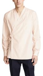 3 1 Phillip Lim Long Sleeve Kimono Style Shirt With Trapunto Stitch
