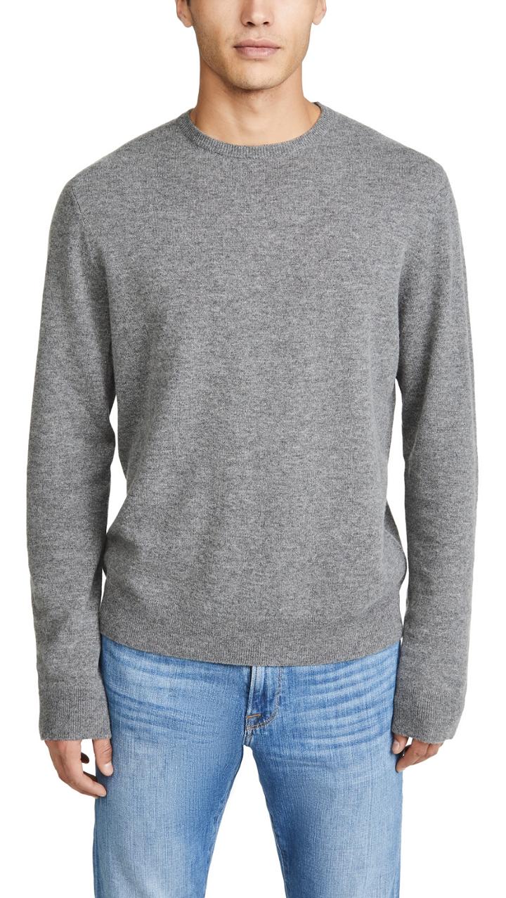 Frame Long Sleeve Crew Neck Sweater