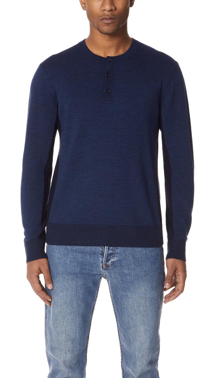 Club Monaco Plaited Block Henley