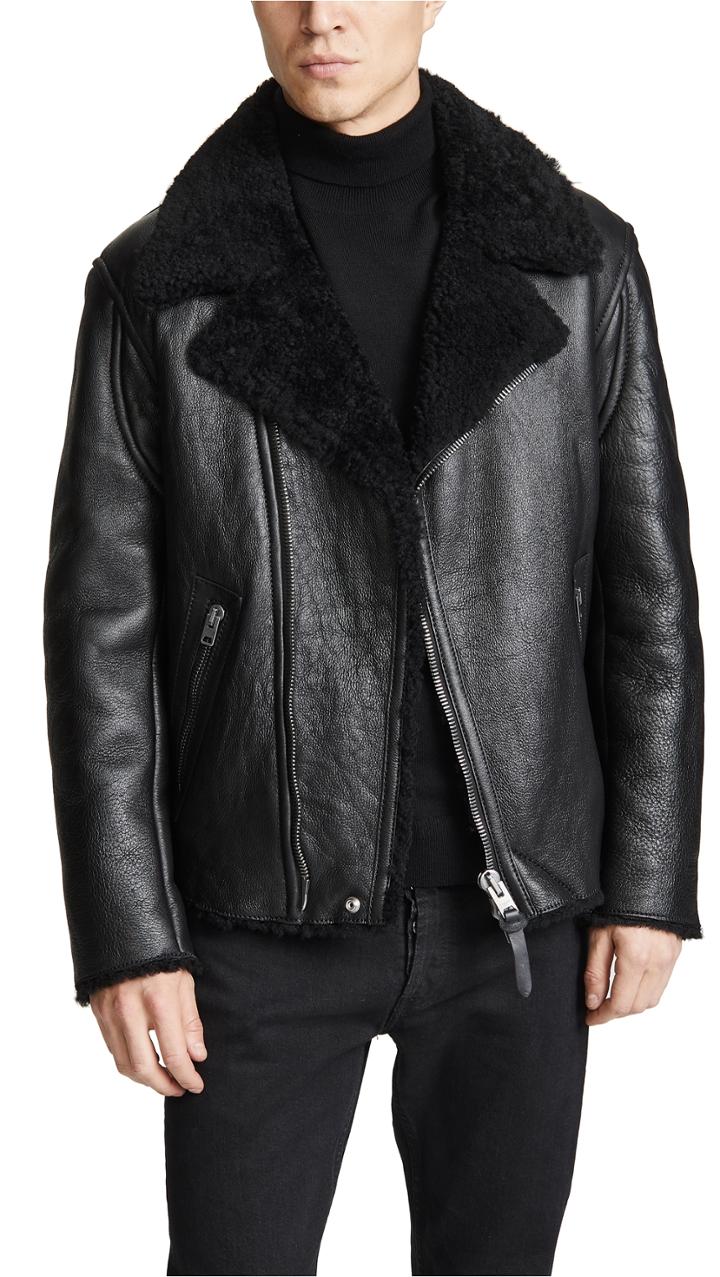 Coach 1941 Shearling Moto Jacket