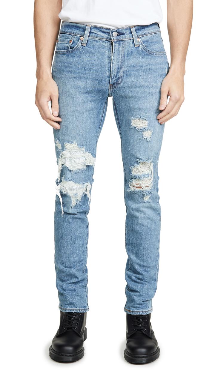 Levi S Red Tab 511 Trade Slim Denim In Fennel Print