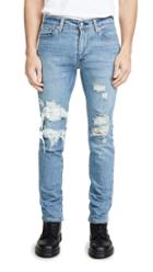 Levi S Red Tab 511 Trade Slim Denim In Fennel Print
