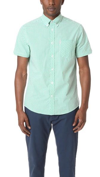 Ben Sherman Short Sleeve Core Gingham Shirt