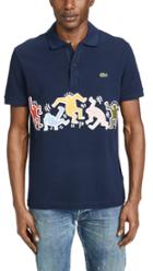Lacoste X Keith Haring Chest Detail Polo Shirt