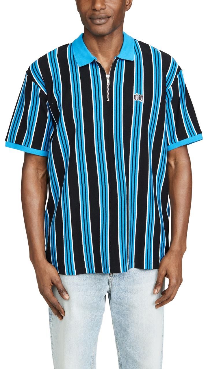 Obey Radar Classic Zip Polo