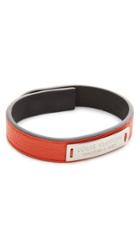 What Goes Around Comes Around Louis Vuitton Logo Leather Bracelet Previously Owned 