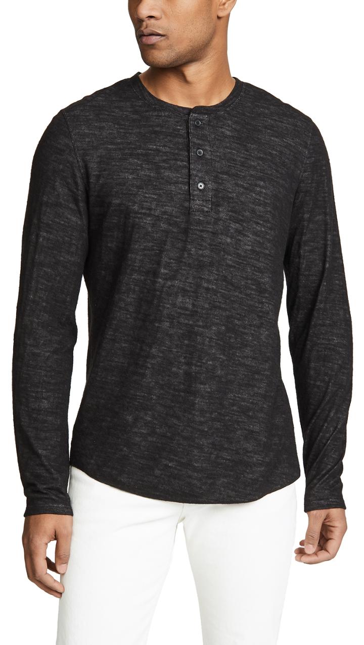 Vince Double Knit Henley