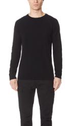 Wings Horns Loop Knit Long Sleeve Sweatshirt