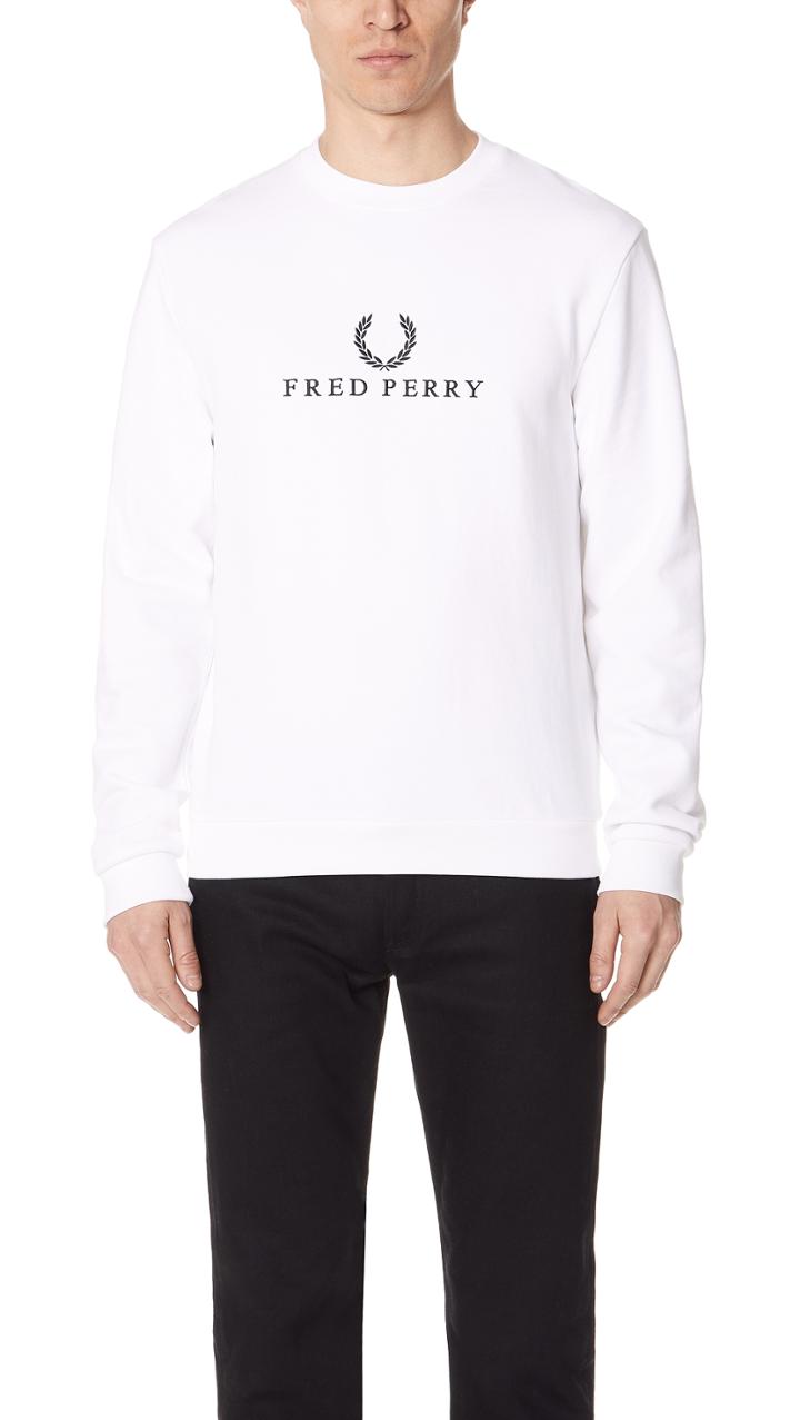 Fred Perry Monochrome Tennis Sweatshirt