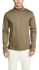 De Bonne Facture Mock Neck Japanese Cotton Long Sleeve Tee