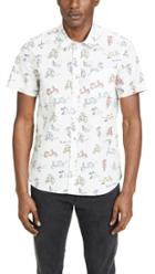 Maison Kitsune Allover Scooter Short Sleeve Shirt