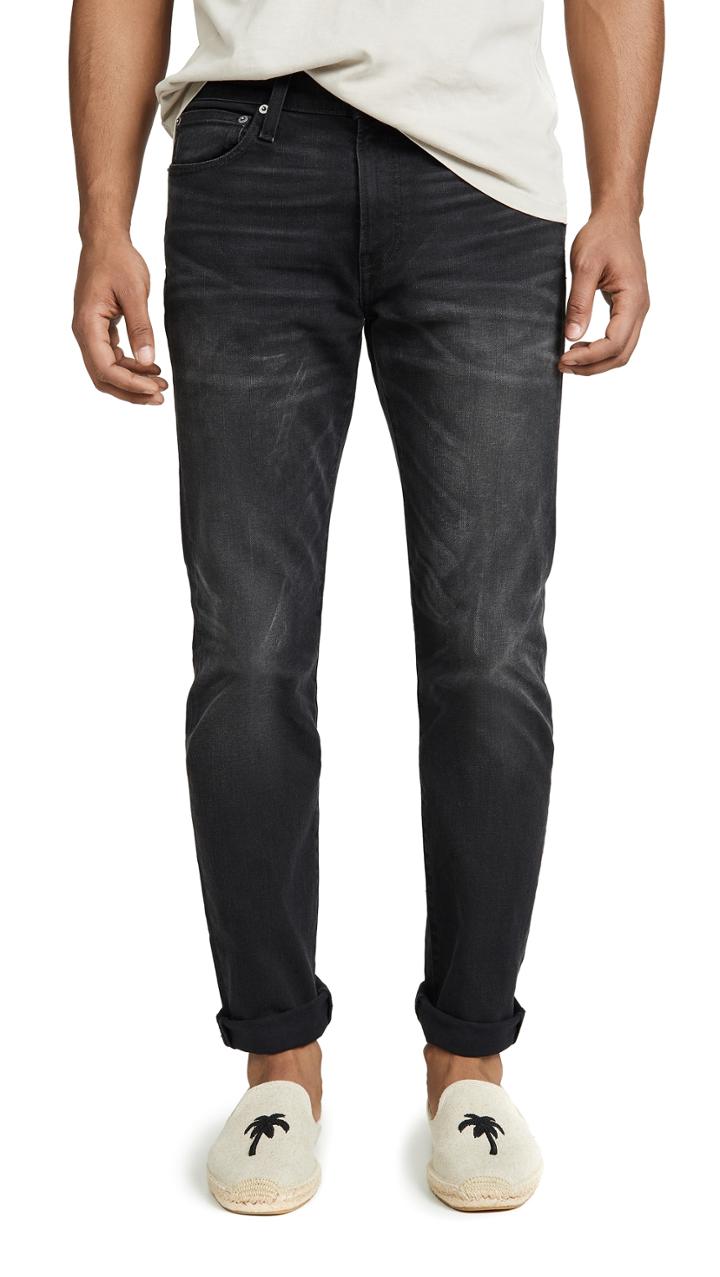 Madewell Slim Jeans In Washed Black