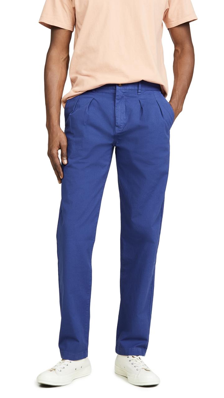 J Crew Garment Dye Canvas Double Pleated Pants