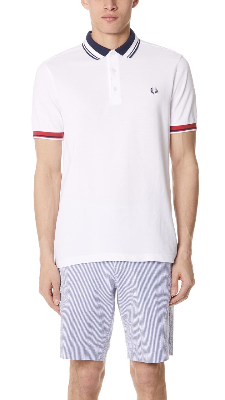 Fred Perry Contrast Collar Pique Shirt