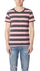 Velva Sheen Big Stripe Short Sleeve Tee