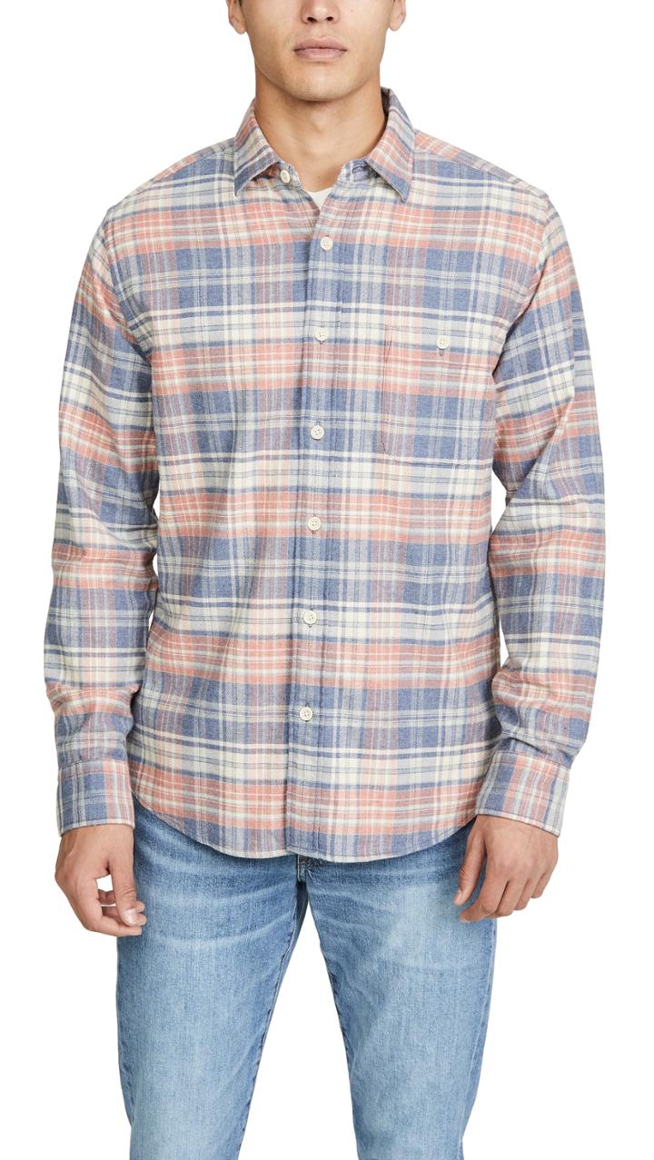 Faherty Long Sleeve Stretch Seaview Shirt