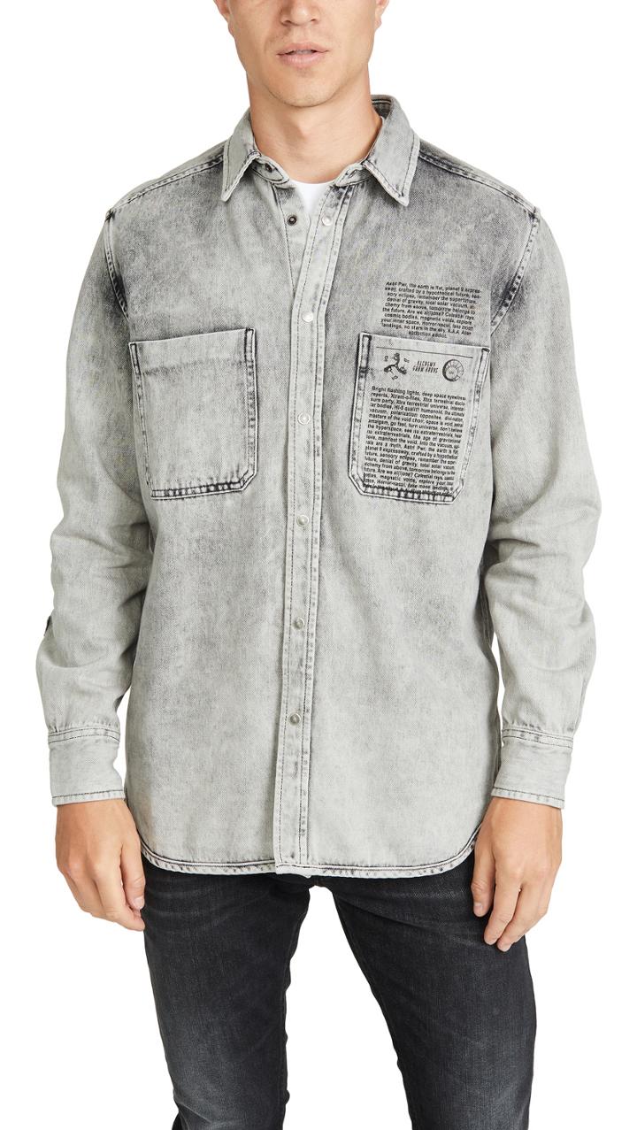 Diesel D Milov Treated Denim Shirt Jacket