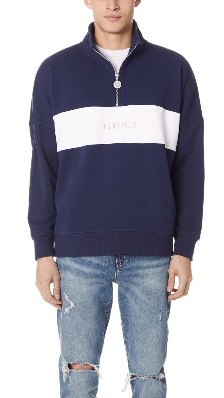 Penfield Hosmer Half Zip Sweatshirt