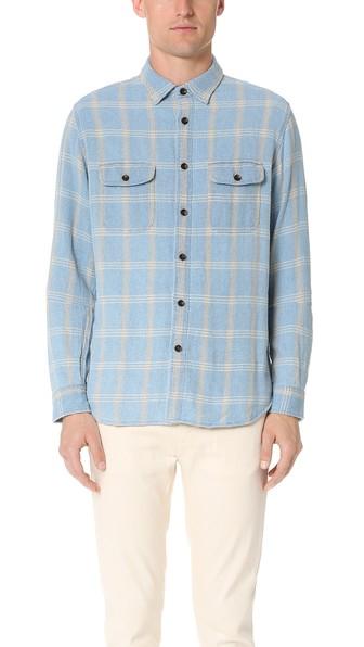 Alex Mill Indigo Flannel Shirt