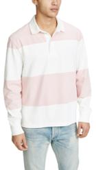 J Crew Long Sleeve Striped Rugby Shirt