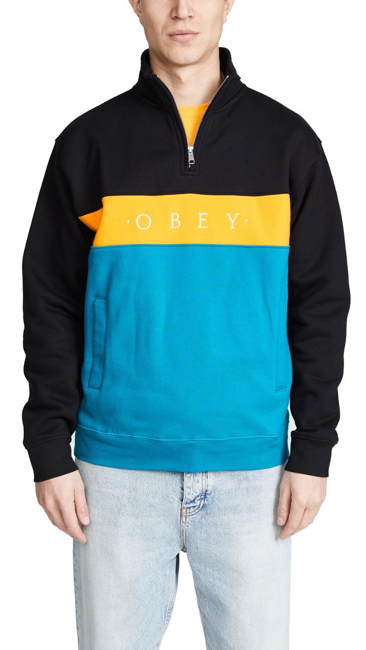 Obey Chelsea Mock Neck Fleece
