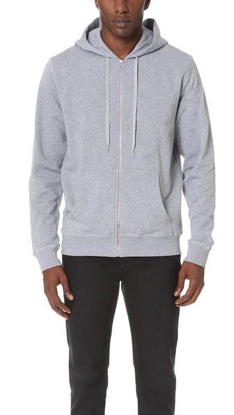 Sunspel Long Sleeve Zip Hoodie