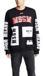 Msgm Mix Logo Sweatshirt