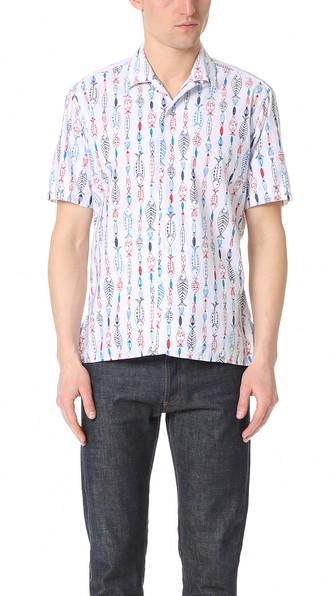 Gitman Vintage Camp Gone Fishing Shirt