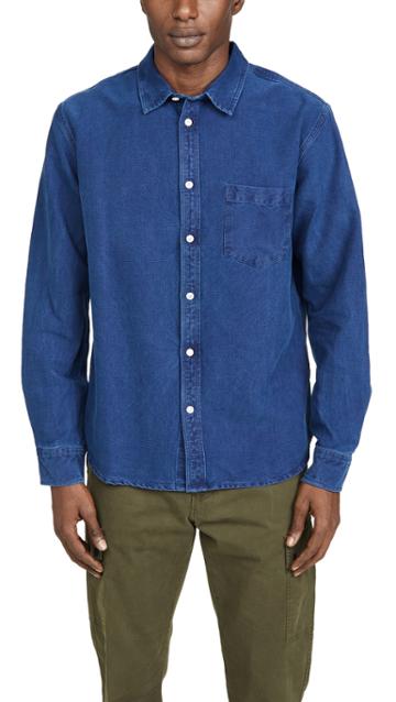 Corridor Indigo Dobby Long Sleeve Shirt