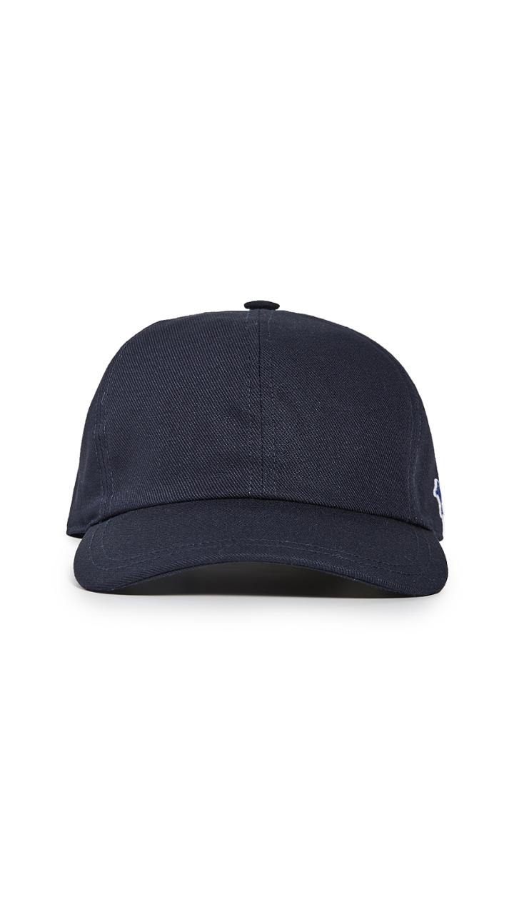 Maison Kitsune Side Tricolor Fox Patch Hat