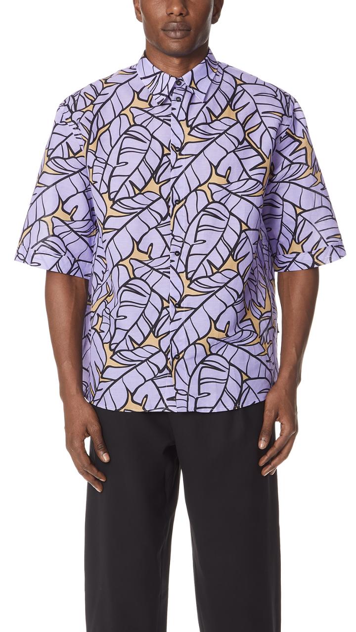 Msgm Floral Shirt