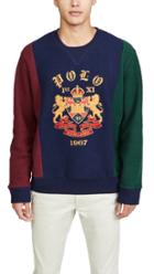Polo Ralph Lauren Colorblocked Magic Fleece Crew Neck Sweatshirt
