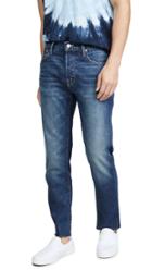 Mother The Chase Ankle Fray Jeans In Dirty Harry Wash