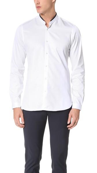 The Kooples Grosgrain Officer Collar Shirt