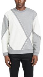 3 1 Phillip Lim Argyle Patchwork Crew Neck Sweater
