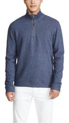 Vince Quarter Zip Long Sleeve Sweatshirt