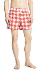 Solid Striped The Classic Red Gingham Trunks