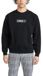 Obey Obey Enigma Embroidered Crew Neck Sweatshirt