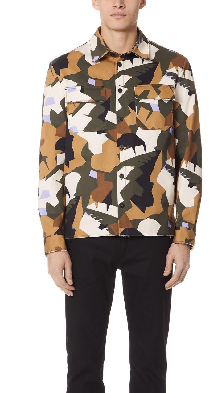 Msgm Camo Shirt