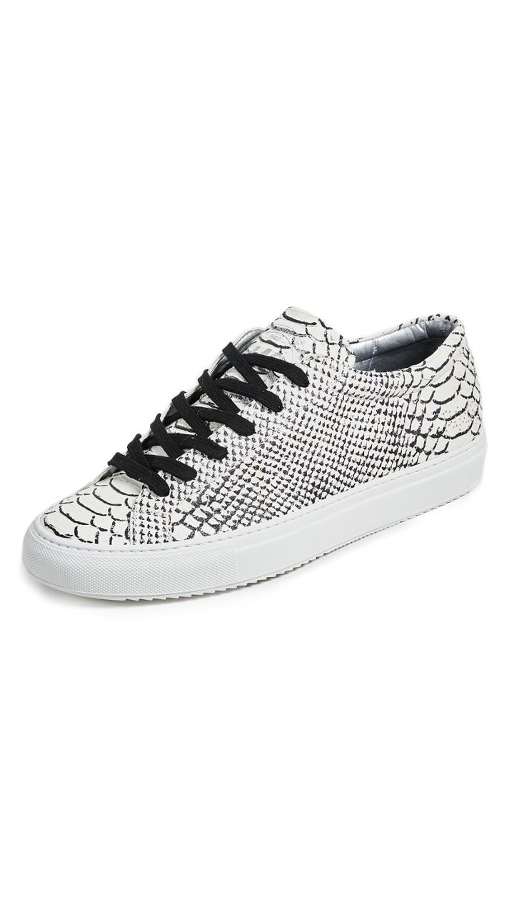 P448 Low Top Painted Python Sneakers