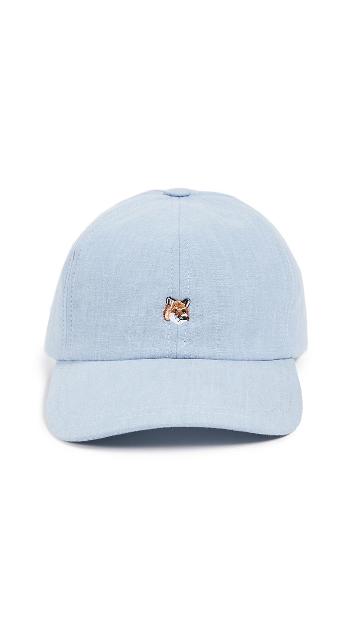 Maison Kitsune Cap 6p Small Fox Head Baseball Cap