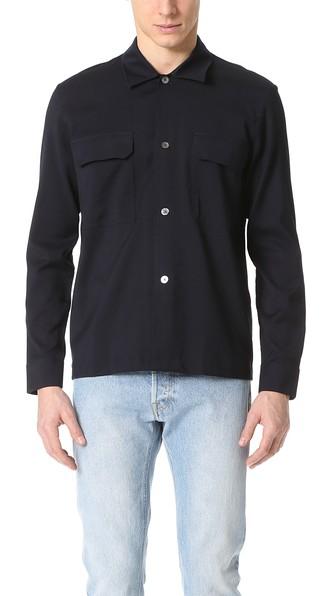 Our Legacy Wool Box Army Shirt