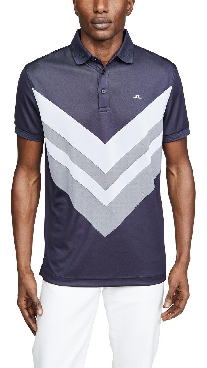 J Lindeberg Ace Reg Fit Jacquard Polo