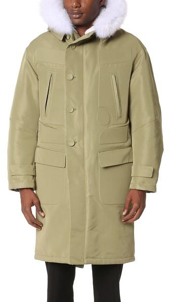 Heich Es Heich Fox Fur Long Parka