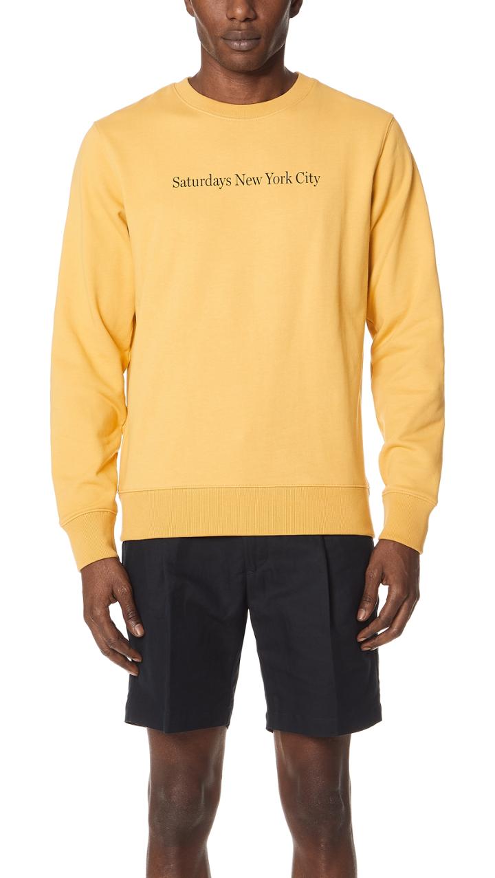 Saturdays Nyc Bowery Crew Sweatshirt