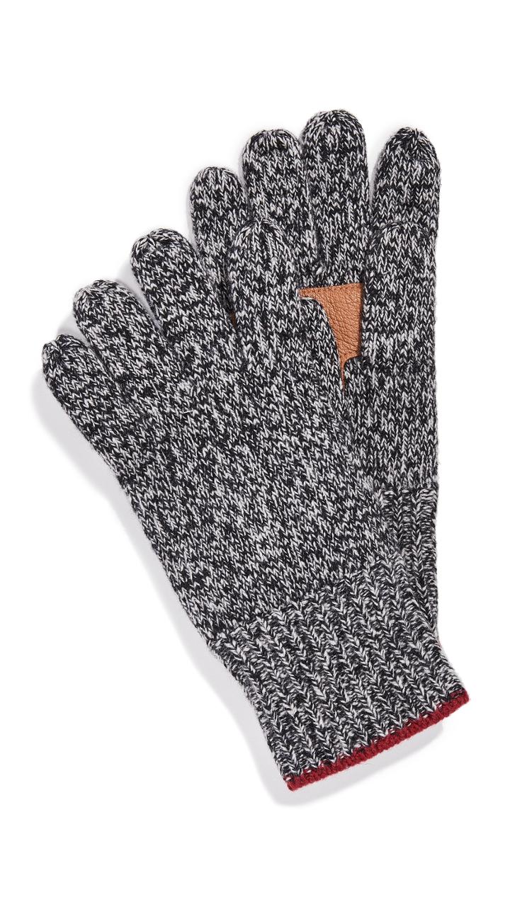 Polo Ralph Lauren Ragg Gloves With Deerskin Palm Patches