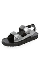Uri Minkoff Riva Metallic Sandals